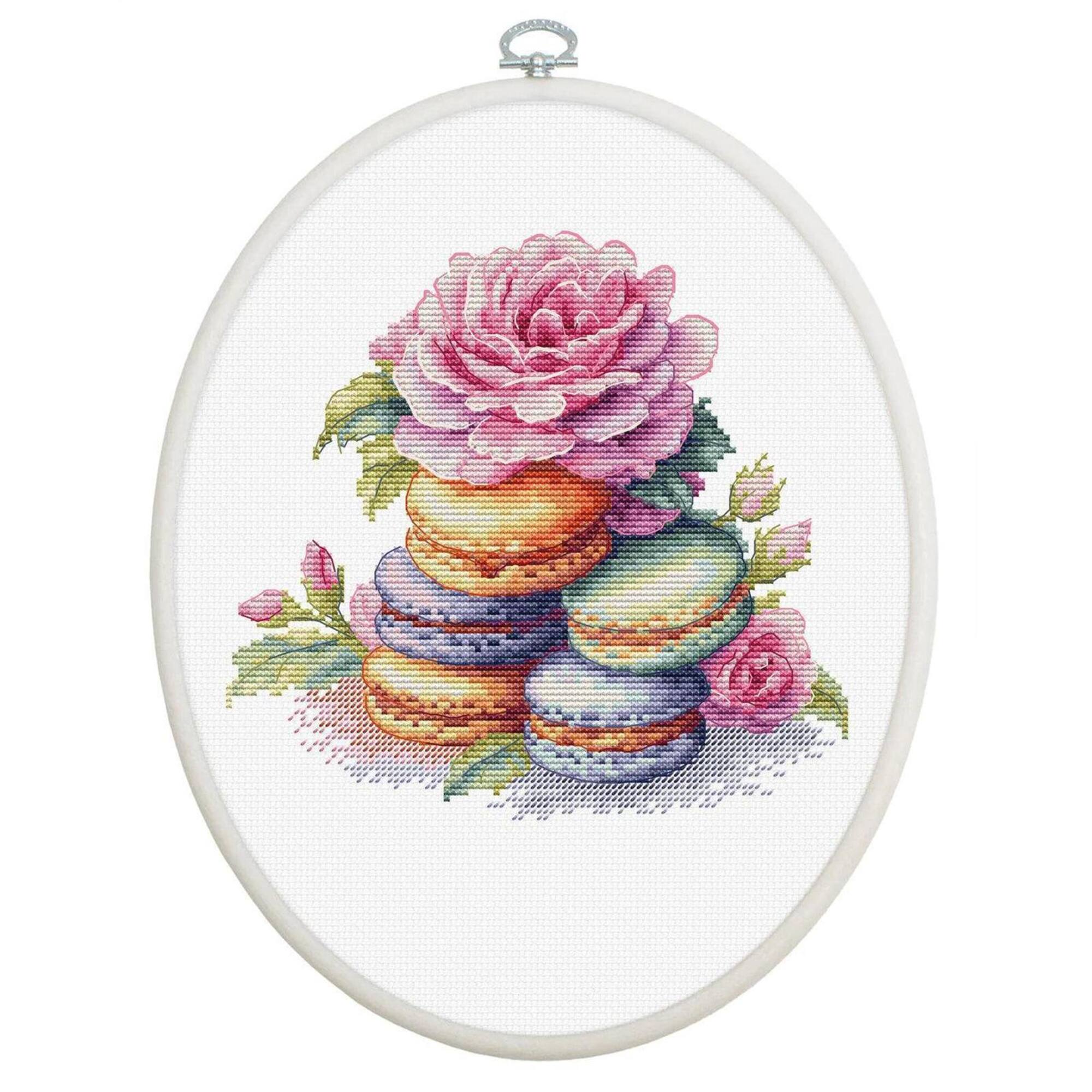 Luca-S French Macarons Counted Cross Stitch Kit